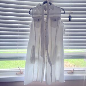 Style and co denim dress size m knee length can also be worn as a topper